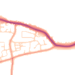 Daytime road noise heatmap for HU12 9PF
