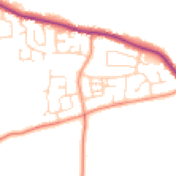 Daytime road noise heatmap for HU12 9PH
