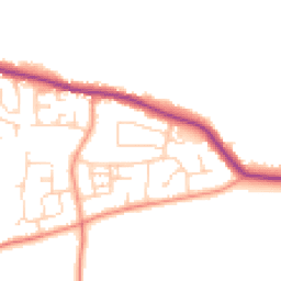 Daytime road noise heatmap for HU12 9PP