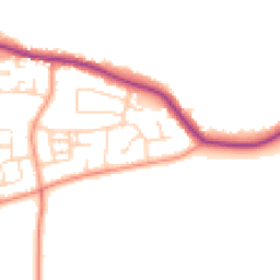 Daytime road noise heatmap for HU12 9PS
