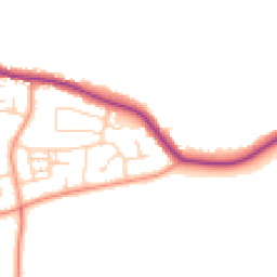 Daytime road noise heatmap for HU12 9PX