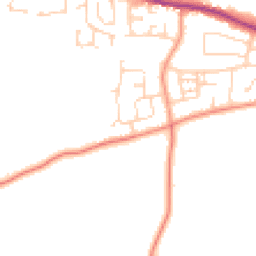 Daytime road noise heatmap for HU12 9QE