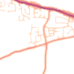 Daytime road noise heatmap for HU12 9QJ