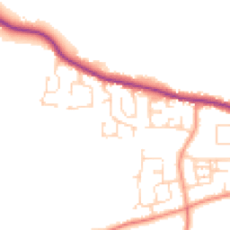 Daytime road noise heatmap for HU12 9QP