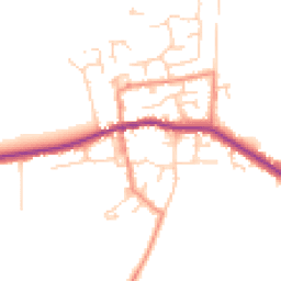 Daytime road noise heatmap for HU12 9RG