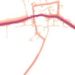 Daytime road noise heatmap for HU12 9RR