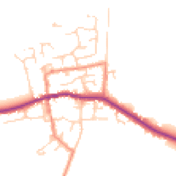 Daytime road noise heatmap for HU12 9SA