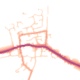 Daytime road noise heatmap for HU12 9SB