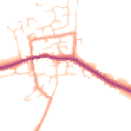 Daytime road noise heatmap for HU12 9SE