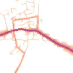 Daytime road noise heatmap for HU12 9SF