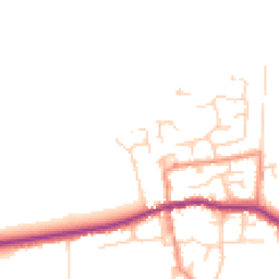 Daytime road noise heatmap for HU12 9SN