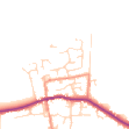 Daytime road noise heatmap for HU12 9TE