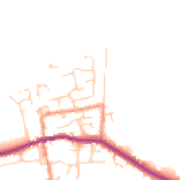 Daytime road noise heatmap for HU12 9TH