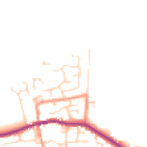 Daytime road noise heatmap for HU12 9TJ