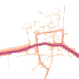 Daytime road noise heatmap for HU12 9TZ