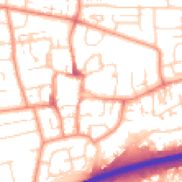 Daytime road noise heatmap for HU13 0AE