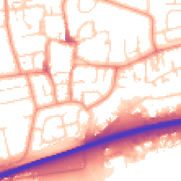 Daytime road noise heatmap for HU13 0AZ