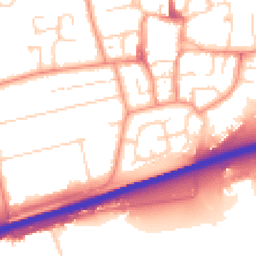 Daytime road noise heatmap for HU13 0BE