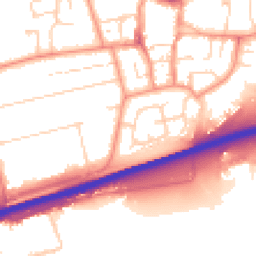 Daytime road noise heatmap for HU13 0BL