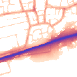 Daytime road noise heatmap for HU13 0BN