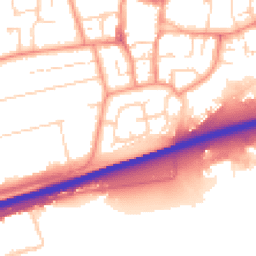Daytime road noise heatmap for HU13 0BP