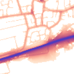 Daytime road noise heatmap for HU13 0BS