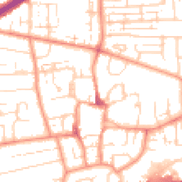 Daytime road noise heatmap for HU13 0DE