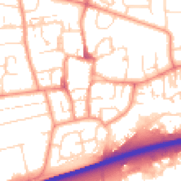 Daytime road noise heatmap for HU13 0DJ