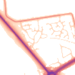 Daytime road noise heatmap for HU13 0DN