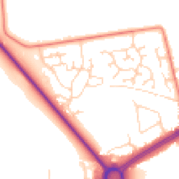 Daytime road noise heatmap for HU13 0DQ