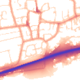 Daytime road noise heatmap for HU13 0DR