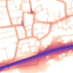 Daytime road noise heatmap for HU13 0DS