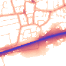 Daytime road noise heatmap for HU13 0DU
