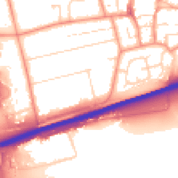 Daytime road noise heatmap for HU13 0EX