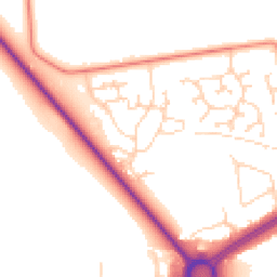 Daytime road noise heatmap for HU13 0FH