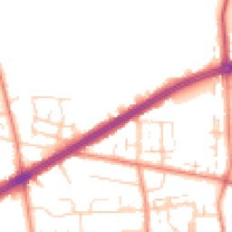 Daytime road noise heatmap for HU13 0FW