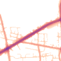 Daytime road noise heatmap for HU13 0GB