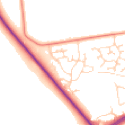 Daytime road noise heatmap for HU13 0GH