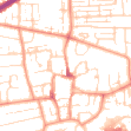 Daytime road noise heatmap for HU13 0LW