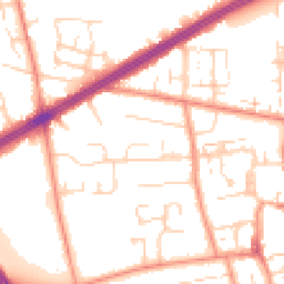 Daytime road noise heatmap for HU13 0NT