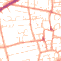 Daytime road noise heatmap for HU13 0PJ
