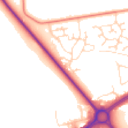Daytime road noise heatmap for HU13 0QX