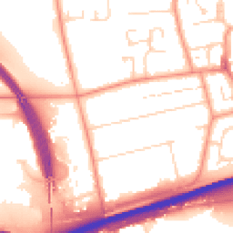 Daytime road noise heatmap for HU13 0RW