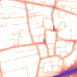 Daytime road noise heatmap for HU13 0SD