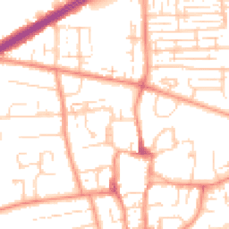 Daytime road noise heatmap for HU13 0SH