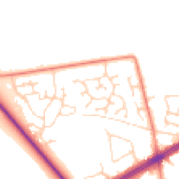 Daytime road noise heatmap for HU13 0TB