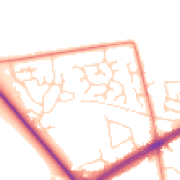 Daytime road noise heatmap for HU13 0TJ