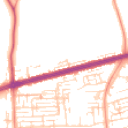 Daytime road noise heatmap for HU13 9AH
