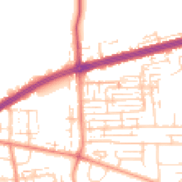 Daytime road noise heatmap for HU13 9BZ