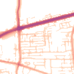 Daytime road noise heatmap for HU13 9DB